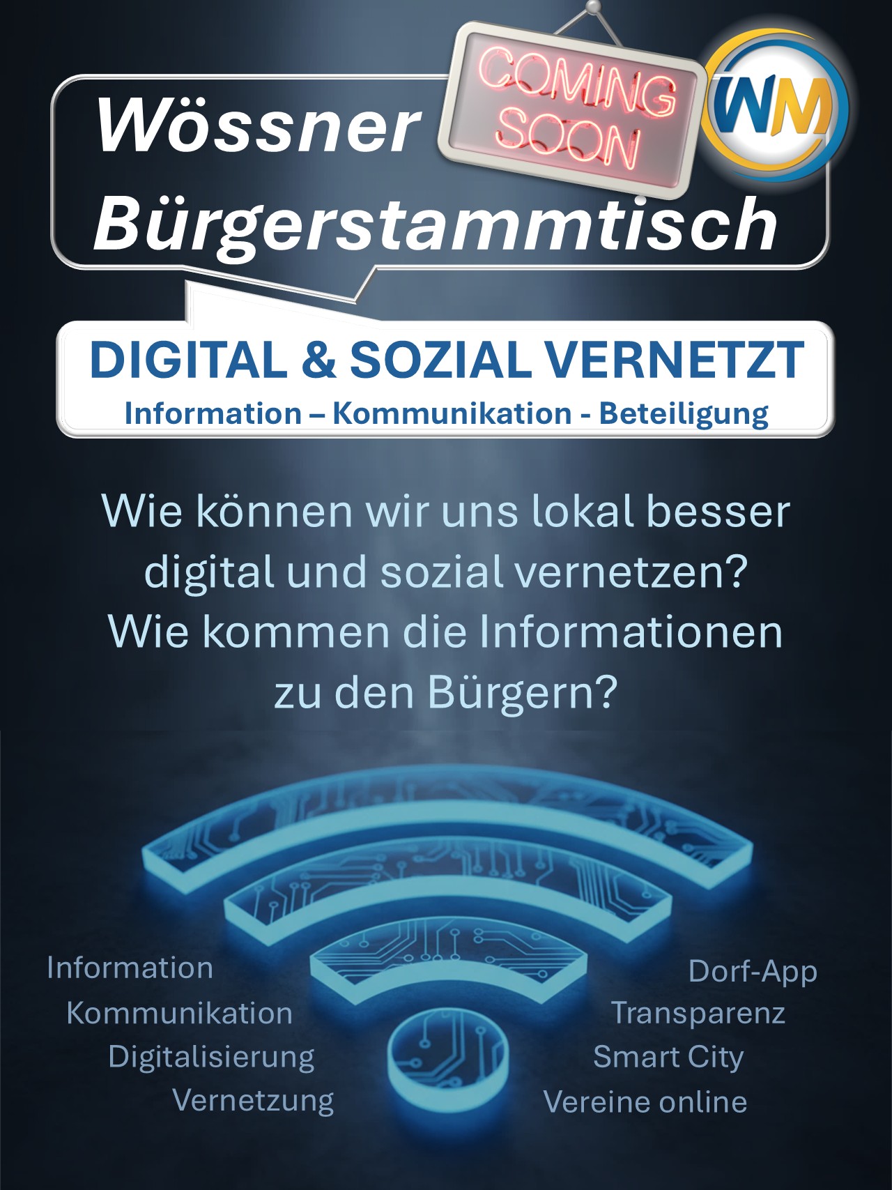 Wössner Bürgerstammtisch „Digital & sozial vernetzt“